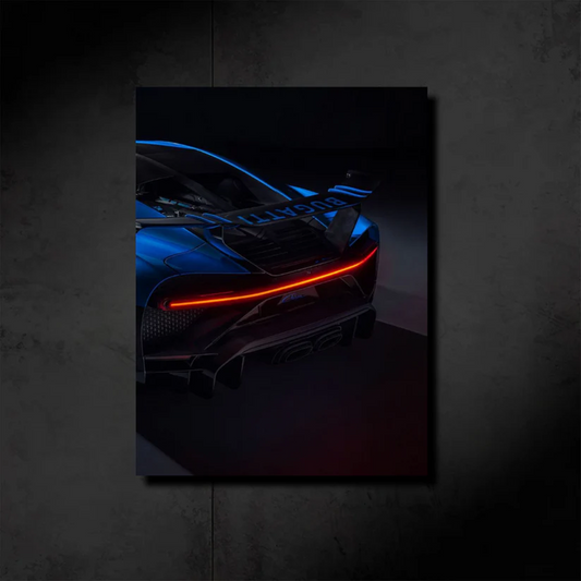 Bugatti Chiron Pur Sport NEON POSTER