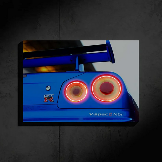 Nissan GTR R34 NEON POSTER