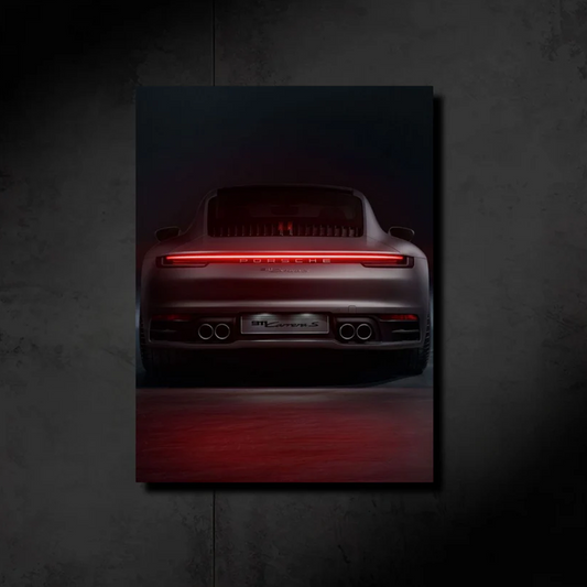 Porsche 911 Carrera S NEON POSTER