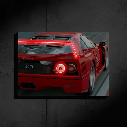 Ferrari F40 NEON POSTER